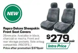 Repco Repco Deluxe Sheepskin Front Seat Covers offer