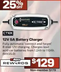 Repco 12V 5A Battery Charger offer