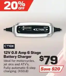Repco 12V 0.8 Amp 6 Stage Battery Charger offer