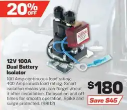Repco 12V 100A Dual Battery Isolator offer