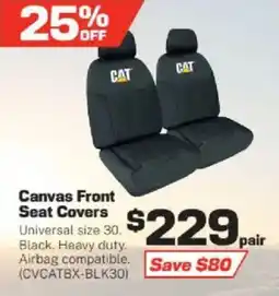 Repco Canvas Front Seat Covers offer