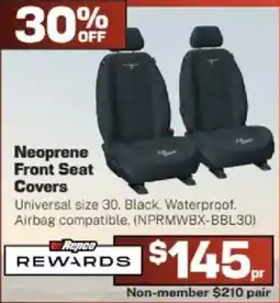 Repco Neoprene Front Seat Covers offer