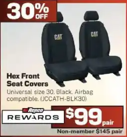 Repco Hex Front Seat Covers offer