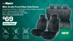 Repco Mink Acrylic Front & Rear Seat Covers offer