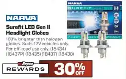 Repco Surefit LED Gen II Headlight Globes offer