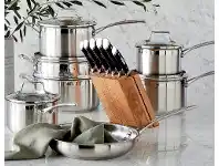 Harris Scarfe Scanpan 2pc Impact Stainless Steel Saucepan Set offer