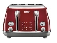 Betta Delonghi Icona Capitals 4 Slice Toaster Tokyo Red offer