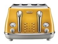 Delonghi Icona Capitals 4 Slice Toaster New York Yellow