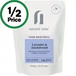 Woolworths Natural State Hand Wash Refill Pouch offer