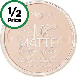 Woolworths Rimmel London Stay Matte Pressed Powder offer