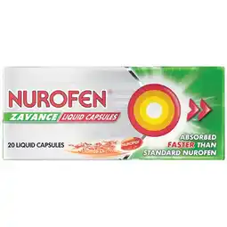 Woolworths Nurofen Zavance Fast Pain Relief Liquid Capsules Ibuprofen offer