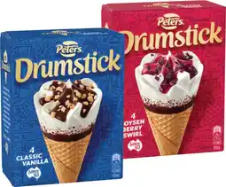IGA Peters Drumstick 4 Pack or Minis 6 Pack Selected Varieties offer