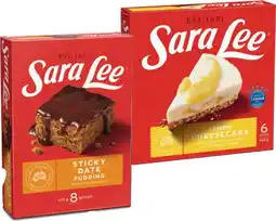 IGA Sara Lee Cheesecake 360‑425g or Pudding 475g Selected Varieties offer