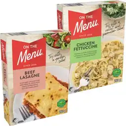 IGA On The Menu Frozen Meal Selected Varieties offer