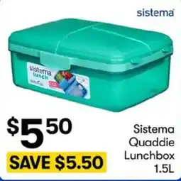 BIG W Sistema Quaddie Lunchbox offer