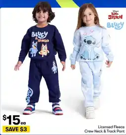 BIG W Licensed Fleece Crew Neck & Track Pant offer