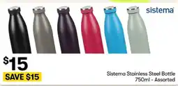 BIG W Sistema Stainless Steel Bottle offer