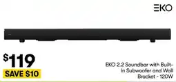 BIG W EKO 2.2 Soundbar with Built- in Subwoofer and Wall offer