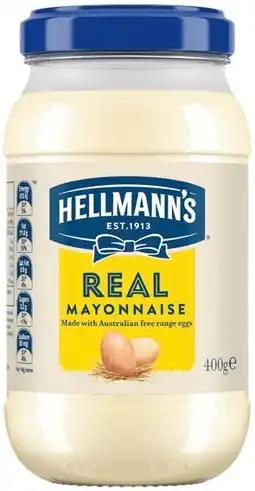 IGA Hellmann’s Mayonnaise Selected Varieties offer