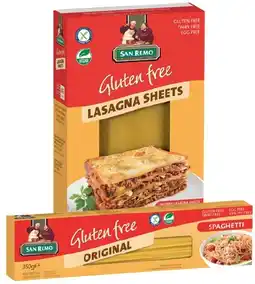 IGA San Remo Gluten Free Pasta 250‑350g Selected Varieties offer