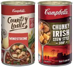 IGA Campbell’s Chunky Canned Soup 505g or Country Ladle Soup 495‑505g Selected Varieties offer