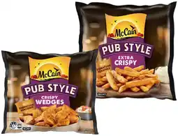 IGA McCain Pub Style Wedges or Fries 750g Selected Varieties offer