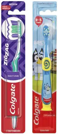 IGA Colgate Zig Zag or Kids Toothbrush 1 Pack Selected Varieties offer