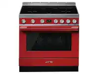 Designer Appliances Smeg 90cm &#039;Portofino&#039; Induction Hob Pyrolytic Self-Cleaning Freestanding Cooker offer