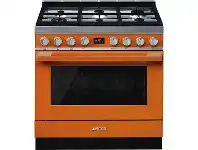 Designer Appliances Smeg 90cm &#039;Portofino&#039; Dual Fuel Pyrolytic Self-Cleaning Freestanding Cooker offer