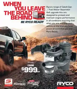 Repco Ryco's range of Catch Can / Fuel Water Separator offer