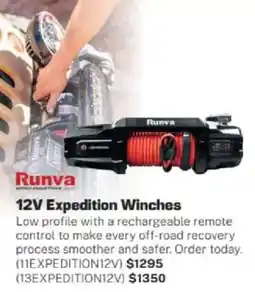 Repco 12V Expedition Winches offer