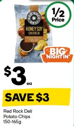 Woolworths Red Rock Deli Potato Chips offer