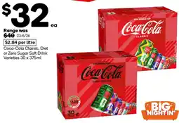 Woolworths Coca-Cola Classic, Diet or Zero Sugar Soft Drink Varieties offer