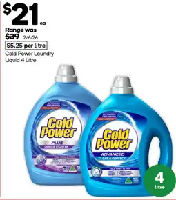 Woolworths Cold Power Laundry Liquid offer