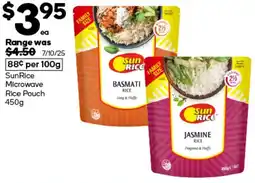 Woolworths SunRice Microwave Rice Pouch offer