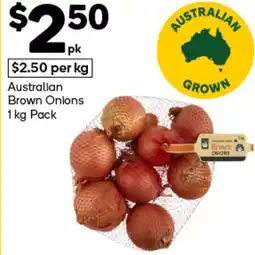 Woolworths Australian Brown Onions offer