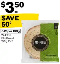 Woolworths Mr. Pitta Pita Bread offer