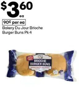 Woolworths Bakery Du Jour Brioche Burger Buns offer