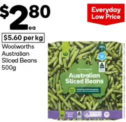 Woolworths Woolworths Australian Sliced Beans offer