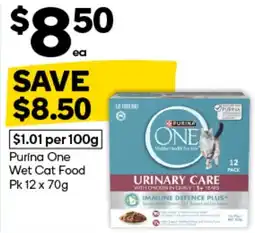Woolworths Purina One Wet Cat Food offer