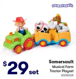 Woolworths Somersault Musical Farm Tractor Playset offer