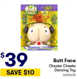 Woolworths Butt Face Chester Cheeks Dancing Toy offer