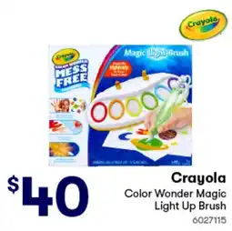 Woolworths Crayola Color Wonder Magic Light Up Brush offer
