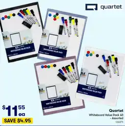 Woolworths Quartet Whiteboard Value Pack A3 offer