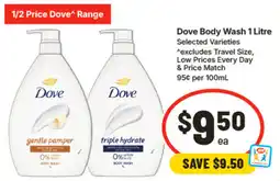 IGA Dove Body Wash offer