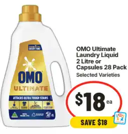IGA OMO Ultimate Laundry Liquid or Capsules offer