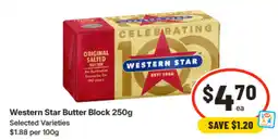 IGA Western Star Butter Block offer