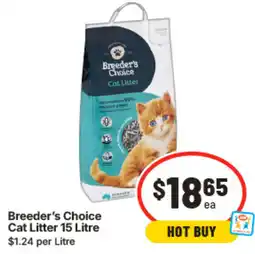 IGA Breeder's Choice Cat Litter offer