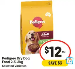 IGA Pedigree Dry Dog Food offer
