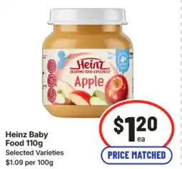 IGA Heinz Baby Food offer